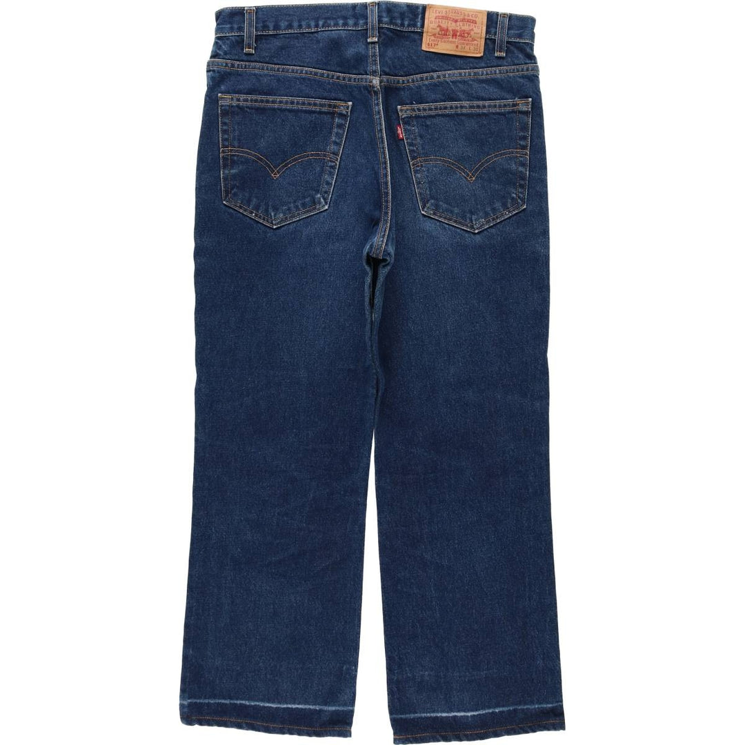 2000'S Levi's 517 Boot Cut Denim Pants, Made in USA, Men's Size 34 cotton blue type Vintage Second Hand