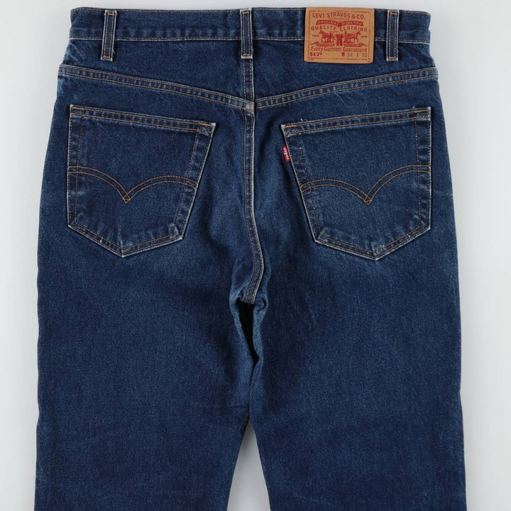 2000'S Levi's 517 Boot Cut Denim Pants, Made in USA, Men's Size 34 cotton blue type Vintage Second Hand