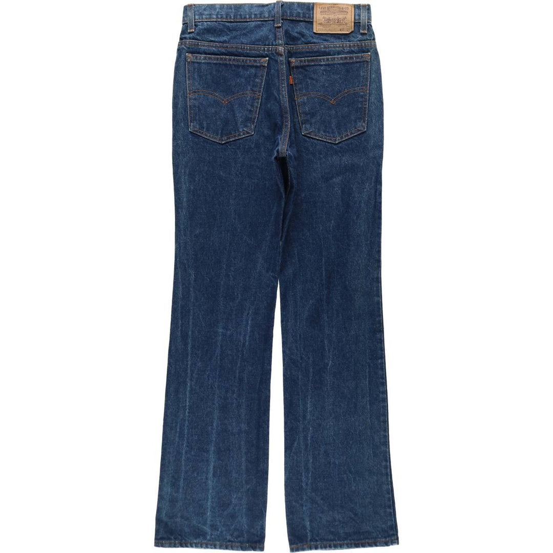 ~90'S Levi's 20517-0217 Orange Tab Bootcut Denim Pants, Made in USA, Men's W30 equivalent, Vintage cotton blue type Vintage Second Hand