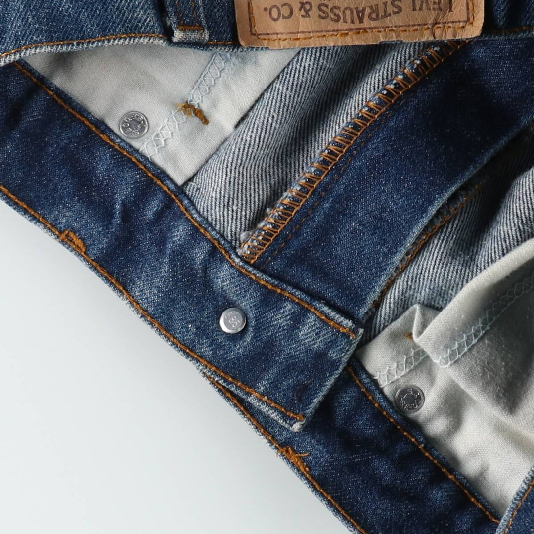 ~90'S Levi's 20517-0217 Orange Tab Bootcut Denim Pants, Made in USA, Men's W30 equivalent, Vintage cotton blue type Vintage Second Hand