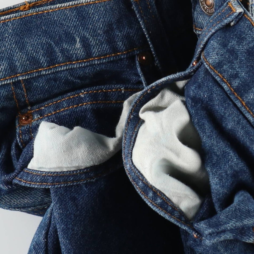 ~90'S Levi's 20517-0217 Orange Tab Bootcut Denim Pants, Made in USA, Men's W30 equivalent, Vintage cotton blue type Vintage Second Hand