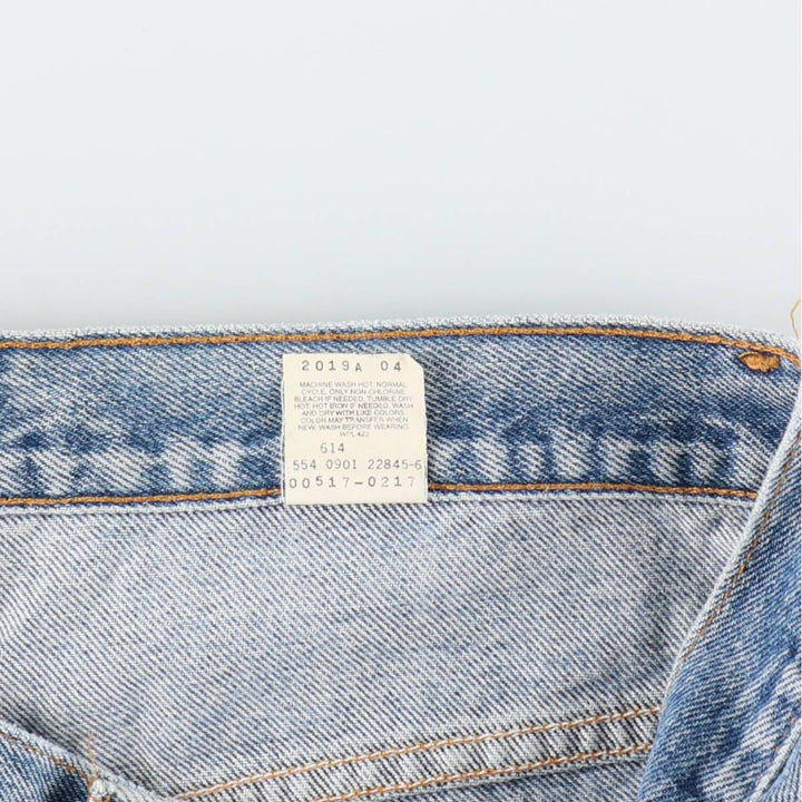 2000'S Levi's 517-0217 Bootcut Denim Pants, Made in USA, Men's Size W34 (approx.) cotton blue type Vintage Second Hand