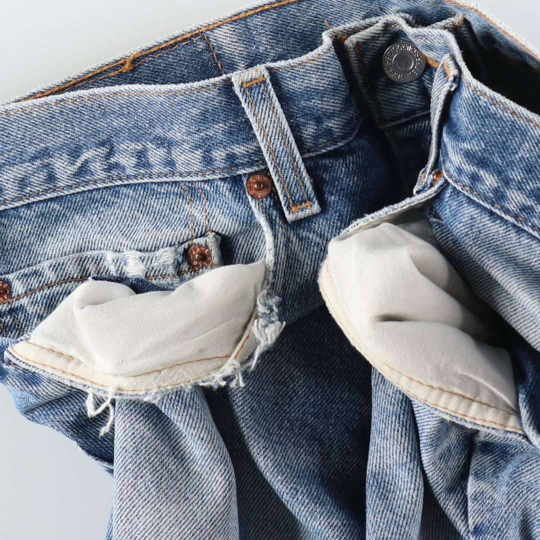 2000'S Levi's 517-0217 Bootcut Denim Pants, Made in USA, Men's Size W34 (approx.) cotton blue type Vintage Second Hand