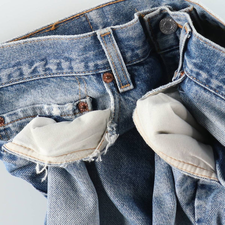 2000'S Levi's 517-0217 Bootcut Denim Pants, Made in USA, Men's Size W34 (approx.) cotton blue type Vintage Second Hand
