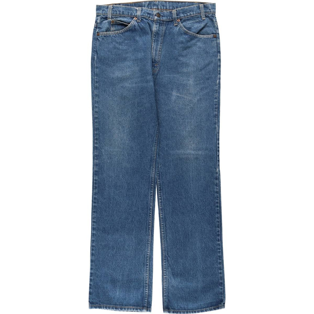 ~90'S Levi's 20517-0217 Orange Tab Bootcut Denim Pants, Made in USA, Men's W36 (approx.), Vintage cotton blue type Vintage Second Hand