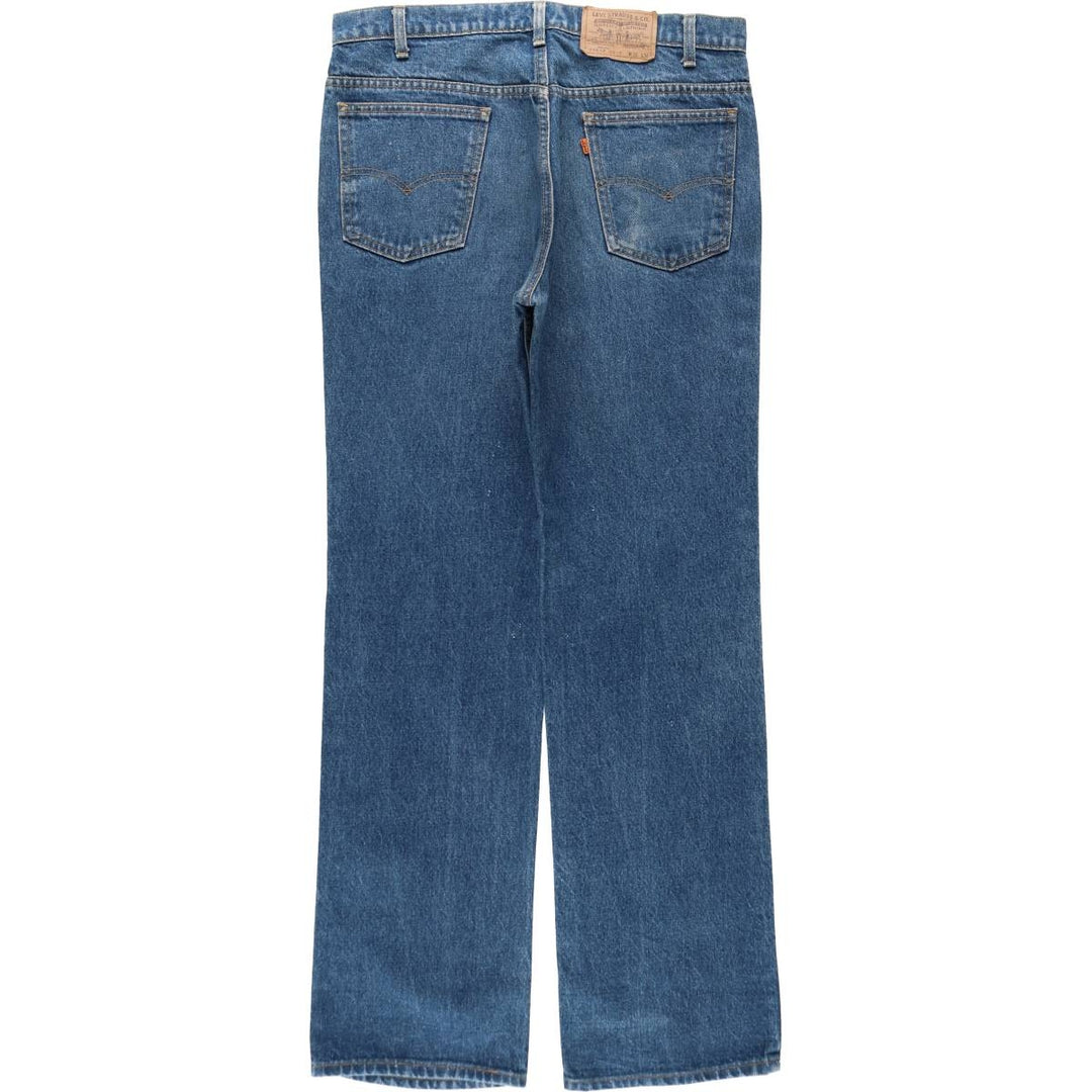 ~90'S Levi's 20517-0217 Orange Tab Bootcut Denim Pants, Made in USA, Men's W36 (approx.), Vintage cotton blue type Vintage Second Hand