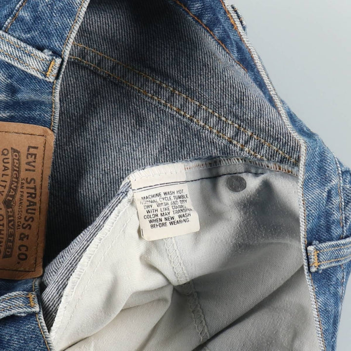 ~90'S Levi's 20517-0217 Orange Tab Bootcut Denim Pants, Made in USA, Men's W36 (approx.), Vintage cotton blue type Vintage Second Hand