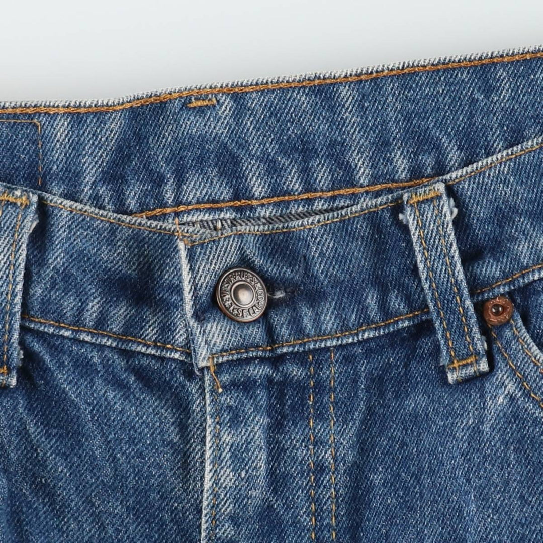 ~90'S Levi's 20517-0217 Orange Tab Bootcut Denim Pants, Made in USA, Men's W36 (approx.), Vintage cotton blue type Vintage Second Hand