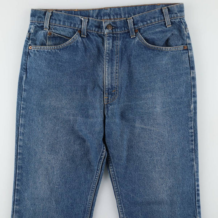 ~90'S Levi's 20517-0217 Orange Tab Bootcut Denim Pants, Made in USA, Men's W36 (approx.), Vintage cotton blue type Vintage Second Hand