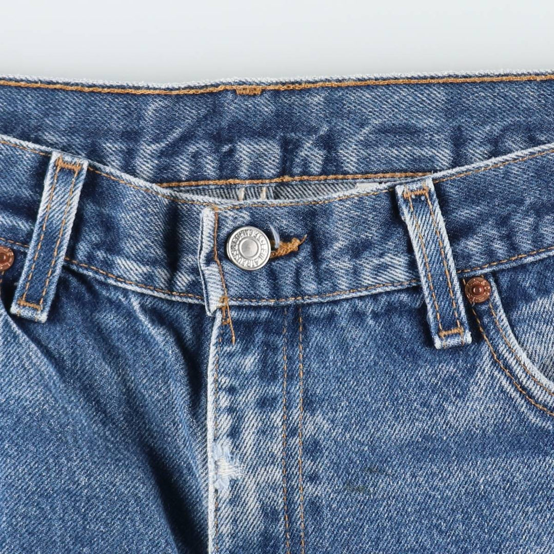 2000'S Levi's 517 Boot Cut Denim Pants, Made in USA, Men's Size 34 cotton blue type Vintage Second Hand