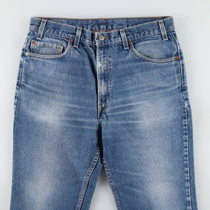 2000'S Levi's 517 Boot Cut Denim Pants, Made in USA, Men's Size 34 cotton blue type Vintage Second Hand