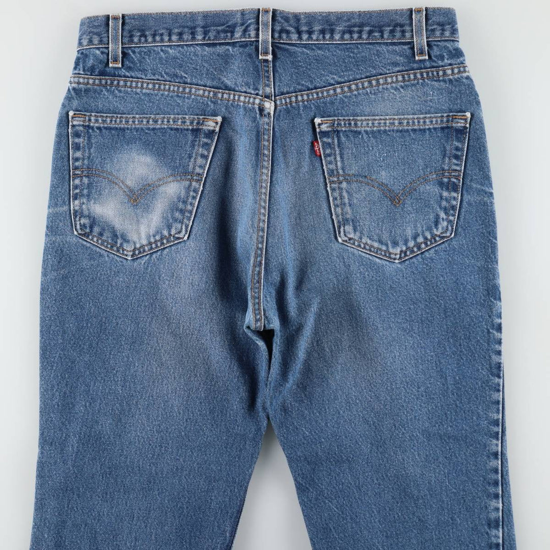 2000'S Levi's 517 Boot Cut Denim Pants, Made in USA, Men's Size 34 cotton blue type Vintage Second Hand