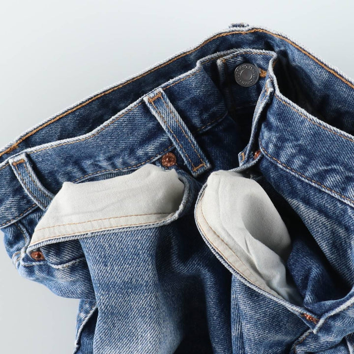2000'S Levi's 517 Boot Cut Denim Pants, Made in USA, Men's Size 34 cotton blue type Vintage Second Hand