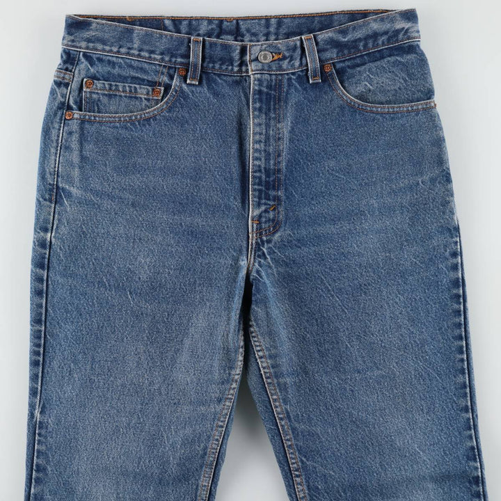 1990'S Levi's 517 Bootcut Denim Pants, Made in USA, Men's Size W35 (approx.), Vintage cotton blue type Vintage Second Hand