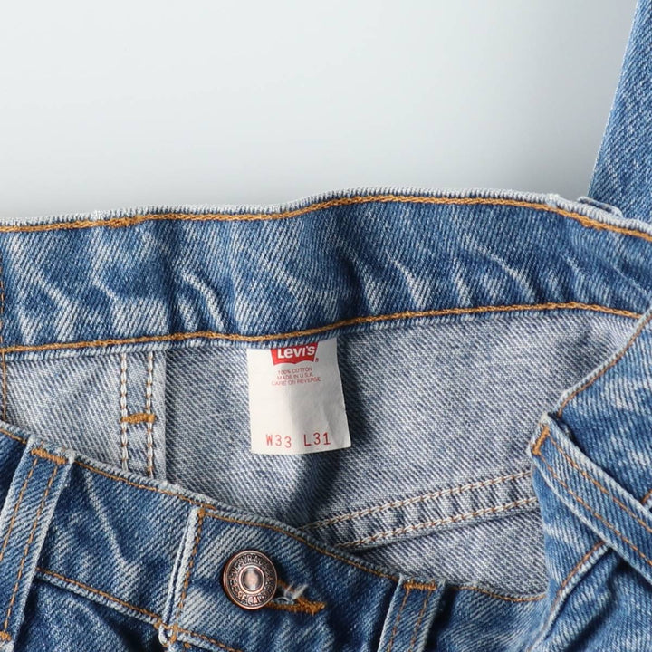 90'S Levi's 20517-0217 Orange Tab Bootcut Denim Pants Made in USA Men's W32 Vintage cotton blue type Vintage Second Hand