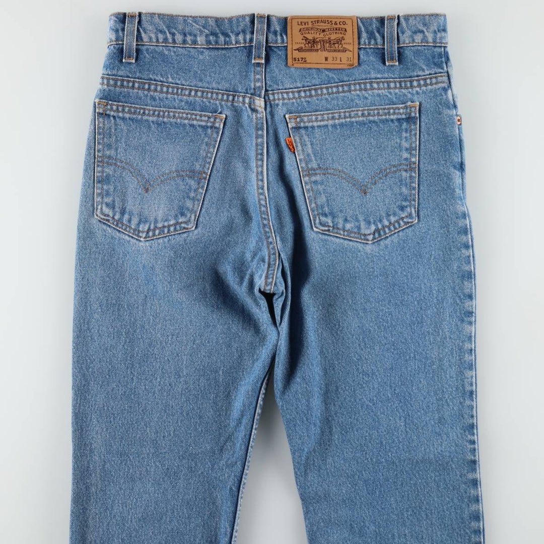 90'S Levi's 20517-0217 Orange Tab Bootcut Denim Pants Made in USA Men's W32 Vintage cotton blue type Vintage Second Hand