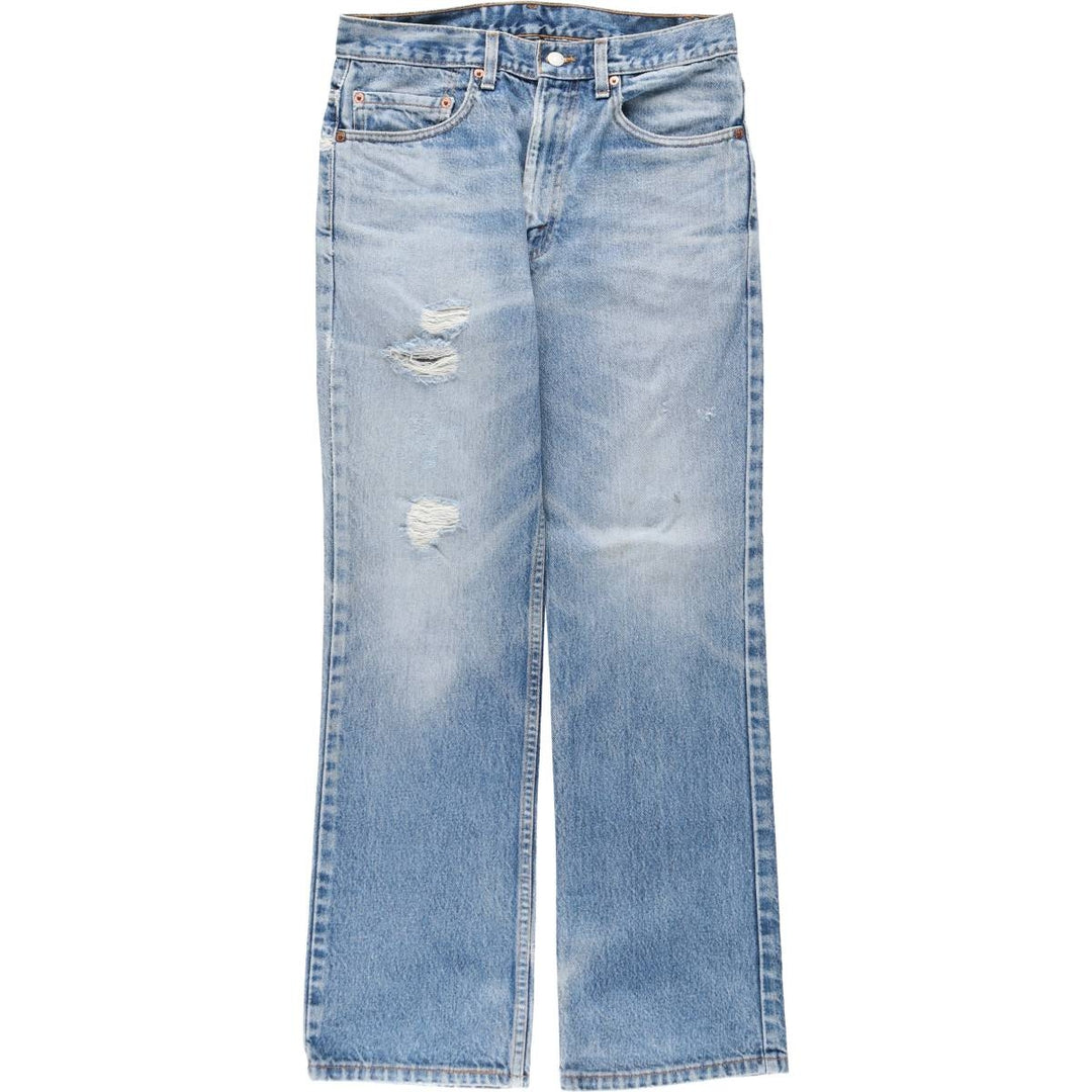 2000'S Levi's 517 Boot Cut Denim Pants, Made in USA, Men's Size W31 cotton blue type Vintage Second Hand