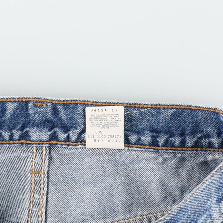 2000'S Levi's 517 Boot Cut Denim Pants, Made in USA, Men's Size W31 cotton blue type Vintage Second Hand