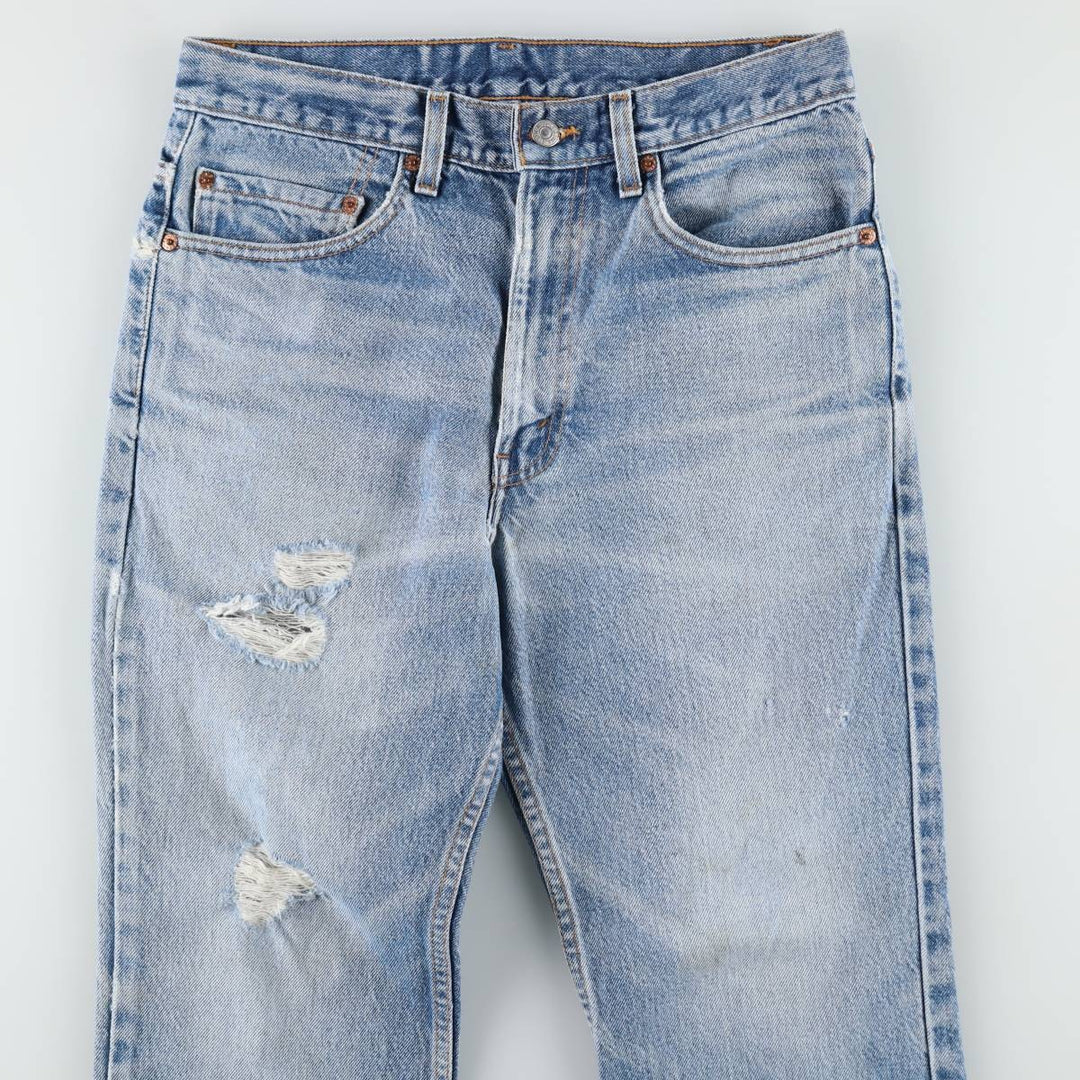 2000'S Levi's 517 Boot Cut Denim Pants, Made in USA, Men's Size W31 cotton blue type Vintage Second Hand