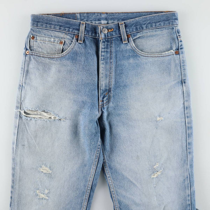 90'S Levi's 517 Bootcut Denim Pants, Men's Size W34 (approx.), Vintage unclear blue type Vintage Second Hand