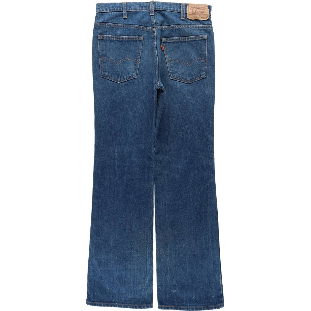 90'S Levi's 20517-0217 Orange Tab Bootcut Denim Pants Made in USA Men's W34 Vintage cotton blue type Vintage Second Hand