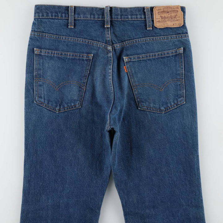 90'S Levi's 20517-0217 Orange Tab Bootcut Denim Pants Made in USA Men's W34 Vintage cotton blue type Vintage Second Hand
