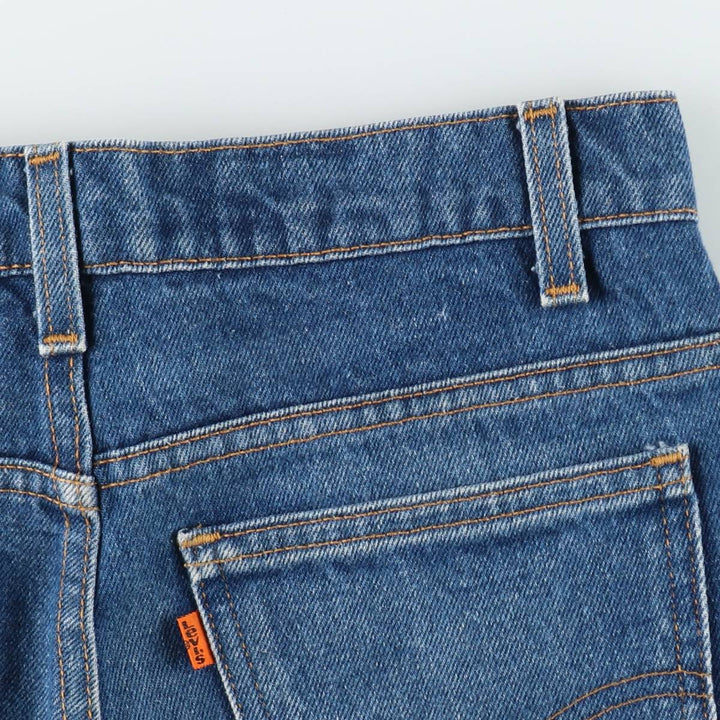 90'S Levi's 20517-0217 Orange Tab Bootcut Denim Pants, Made in USA, Men's, Size W30, Vintage cotton blue type Vintage Second Hand