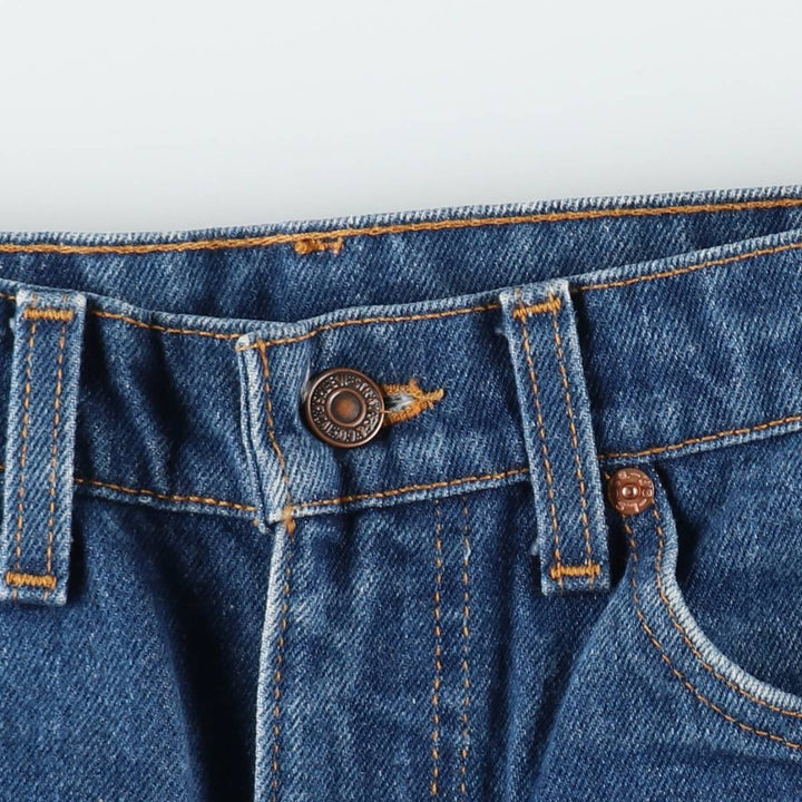 90'S Levi's 20517-0217 Orange Tab Bootcut Denim Pants, Made in USA, Men's, Size W30, Vintage cotton blue type Vintage Second Hand