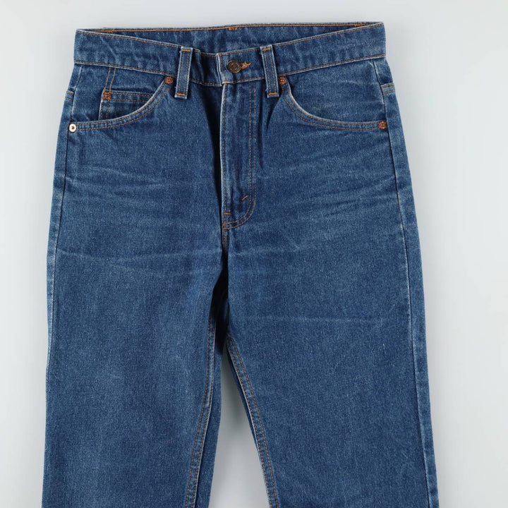 90'S Levi's 20517-0217 Orange Tab Bootcut Denim Pants, Made in USA, Men's, Size W30, Vintage cotton blue type Vintage Second Hand