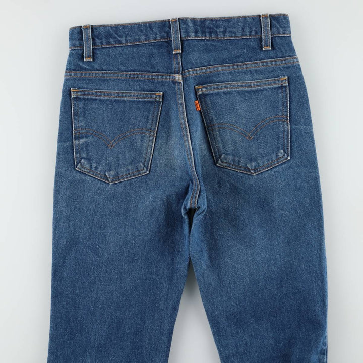 90'S Levi's 20517-0217 Orange Tab Bootcut Denim Pants, Made in USA, Men's, Size W30, Vintage cotton blue type Vintage Second Hand