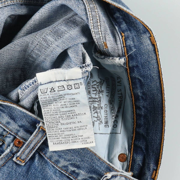 1990'S Levi's 517 0452 Euro Model Bootcut Denim Pants, Made in Spain, Men's W35 (approx.), Vintage cotton blue type Vintage Second Hand