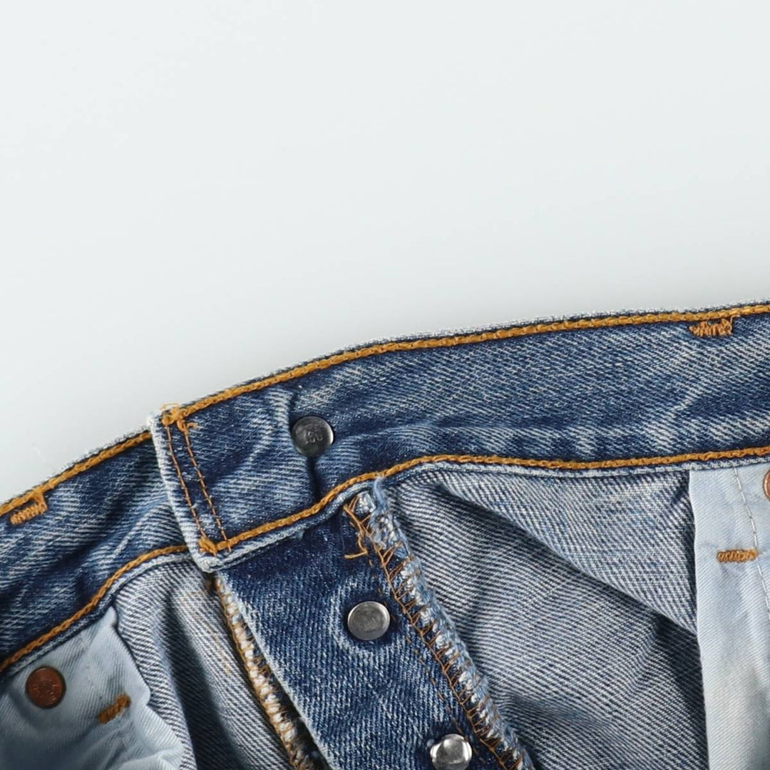 1990'S Levi's 517 0452 Euro Model Bootcut Denim Pants, Made in Spain, Men's W35 (approx.), Vintage cotton blue type Vintage Second Hand