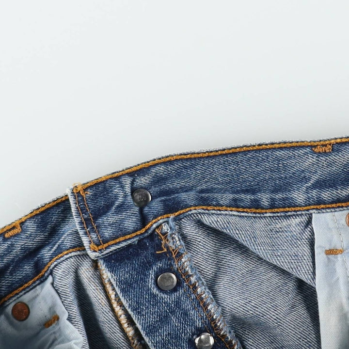 1990'S Levi's 517 0452 Euro Model Bootcut Denim Pants, Made in Spain, Men's W35 (approx.), Vintage cotton blue type Vintage Second Hand