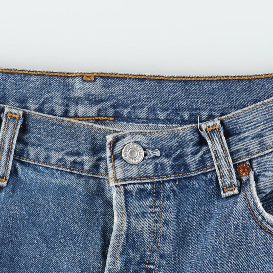 1990'S Levi's 517 0452 Euro Model Bootcut Denim Pants, Made in Spain, Men's W35 (approx.), Vintage cotton blue type Vintage Second Hand