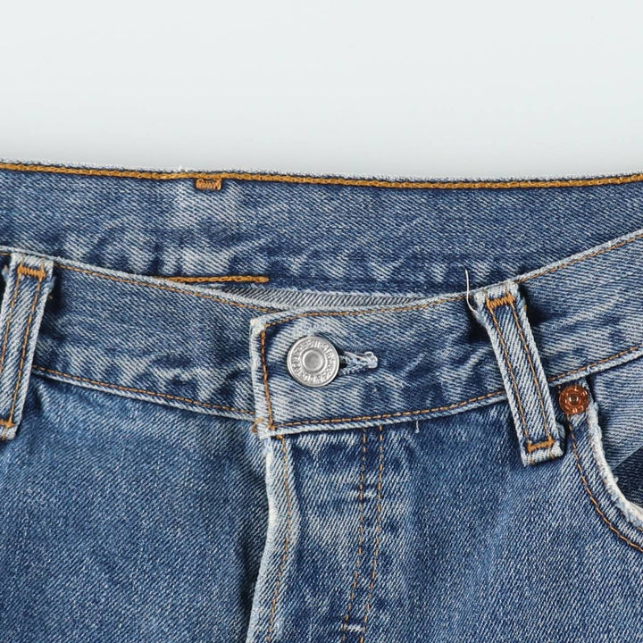 1990'S Levi's 517 0452 Euro Model Bootcut Denim Pants, Made in Spain, Men's W35 (approx.), Vintage cotton blue type Vintage Second Hand