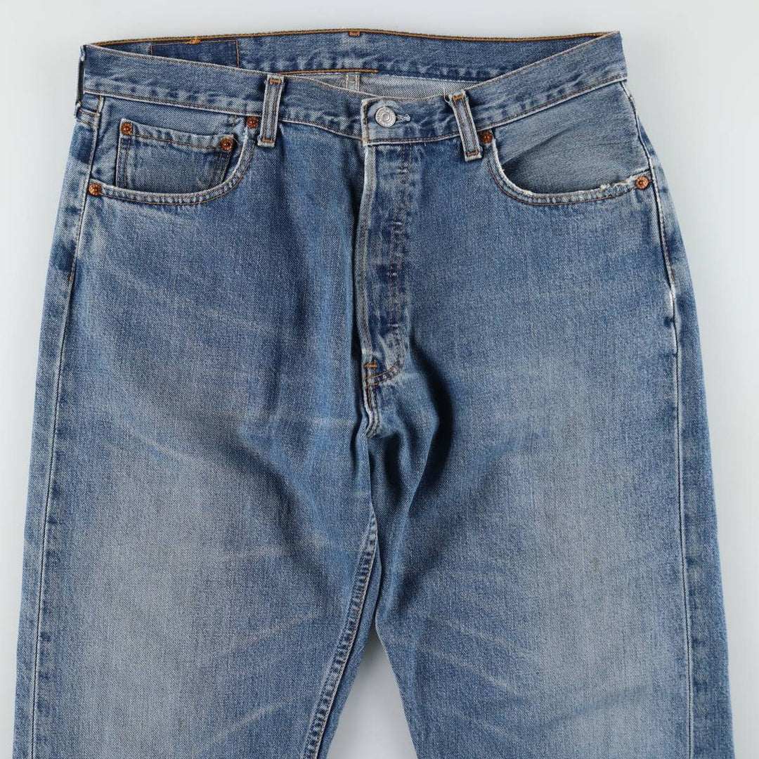 1990'S Levi's 517 0452 Euro Model Bootcut Denim Pants, Made in Spain, Men's W35 (approx.), Vintage cotton blue type Vintage Second Hand