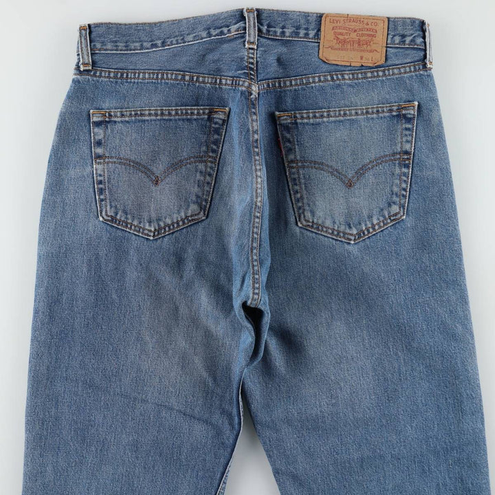 1990'S Levi's 517 0452 Euro Model Bootcut Denim Pants, Made in Spain, Men's W35 (approx.), Vintage cotton blue type Vintage Second Hand