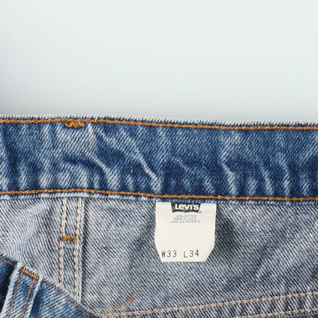 90'S Levi's 20517-0217 Orange Tab Bootcut Denim Pants Made in USA Men's W34 Vintage cotton blue type Vintage Second Hand