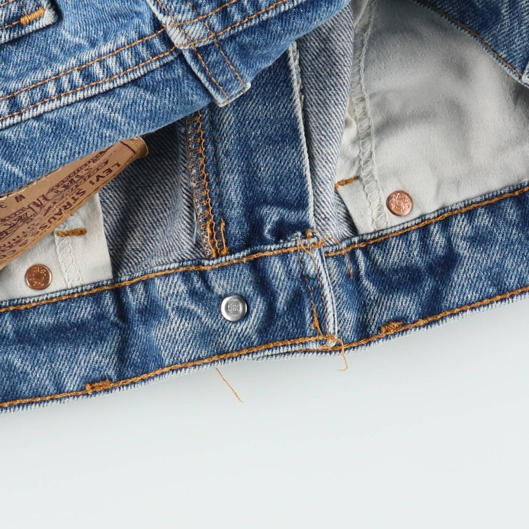 90'S Levi's 20517-0217 Orange Tab Bootcut Denim Pants Made in USA Men's W34 Vintage cotton blue type Vintage Second Hand