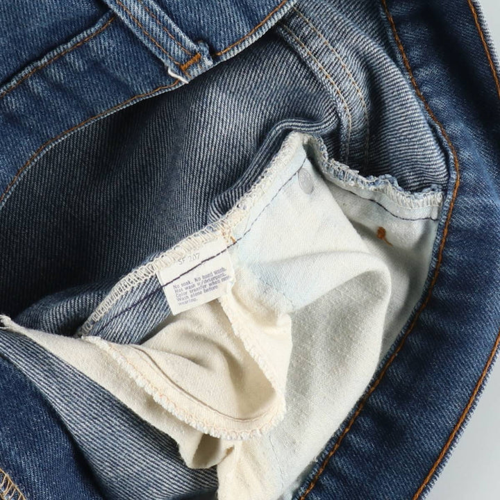 1970'S Levi's 517-0917 Orange Tab Bootcut Denim Pants, Men's Size W35 (approx.), Vintage unclear blue type Vintage Second Hand