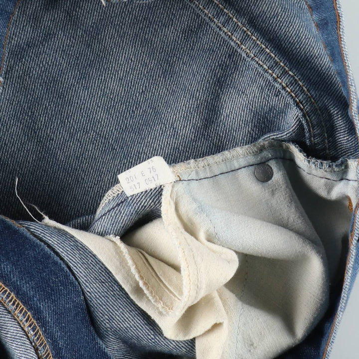 1970'S Levi's 517-0917 Orange Tab Bootcut Denim Pants, Men's Size W35 (approx.), Vintage unclear blue type Vintage Second Hand