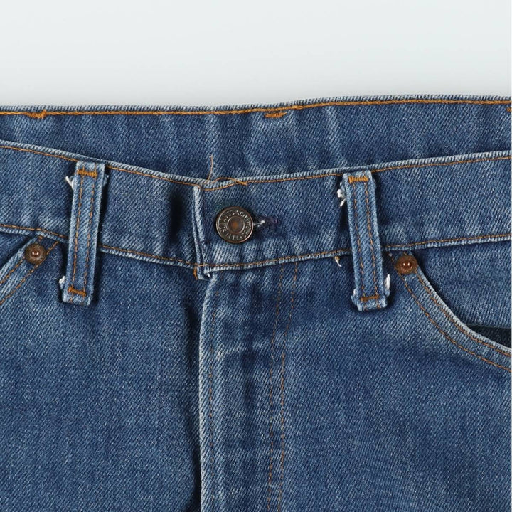 1970'S Levi's 517-0917 Orange Tab Bootcut Denim Pants, Men's Size W35 (approx.), Vintage unclear blue type Vintage Second Hand