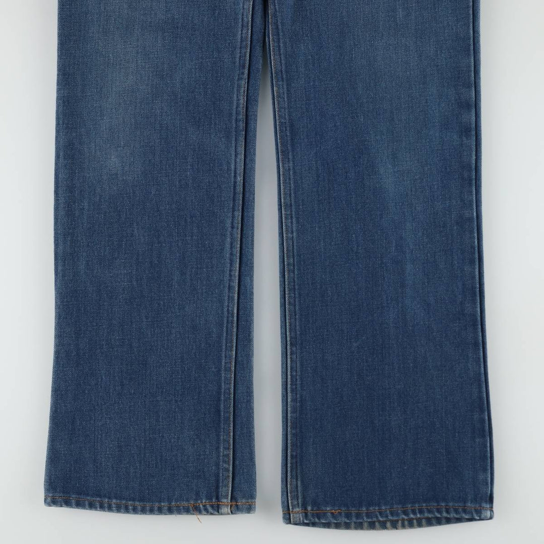 1970'S Levi's 517-0917 Orange Tab Bootcut Denim Pants, Men's Size W35 (approx.), Vintage unclear blue type Vintage Second Hand