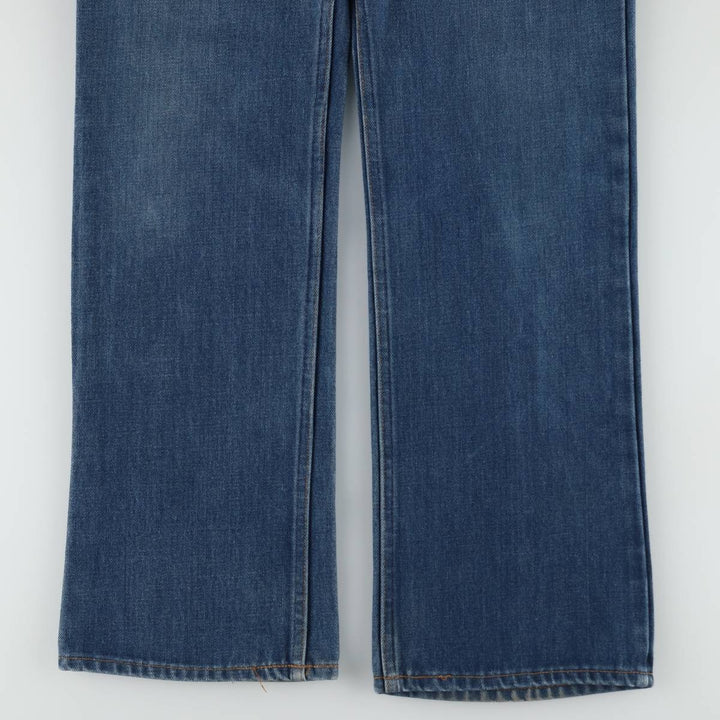 1970'S Levi's 517-0917 Orange Tab Bootcut Denim Pants, Men's Size W35 (approx.), Vintage unclear blue type Vintage Second Hand