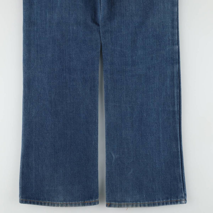 1970'S Levi's 517-0917 Orange Tab Bootcut Denim Pants, Men's Size W35 (approx.), Vintage unclear blue type Vintage Second Hand