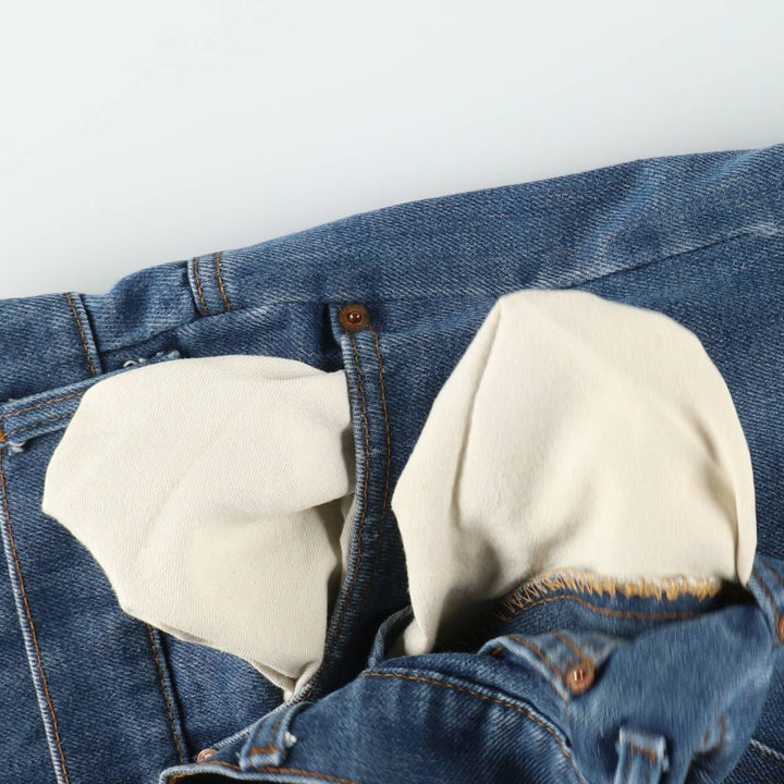 1970'S Levi's 517-0917 Orange Tab Bootcut Denim Pants, Men's Size W35 (approx.), Vintage unclear blue type Vintage Second Hand
