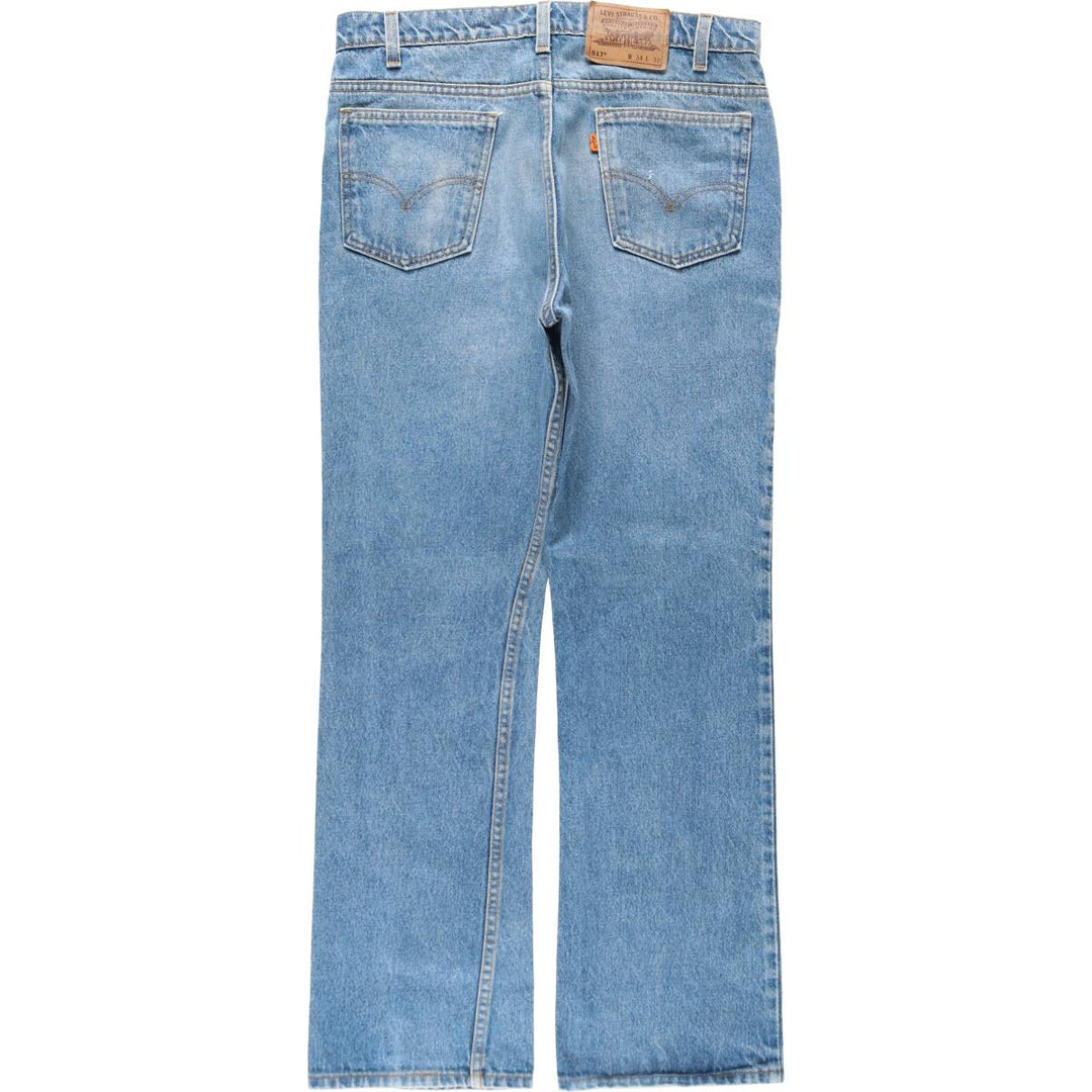 90'S Levi's 20517-0217 Orange Tab Bootcut Denim Pants Made in USA Men's W34 Vintage cotton Blue type light blue Vintage Second Hand