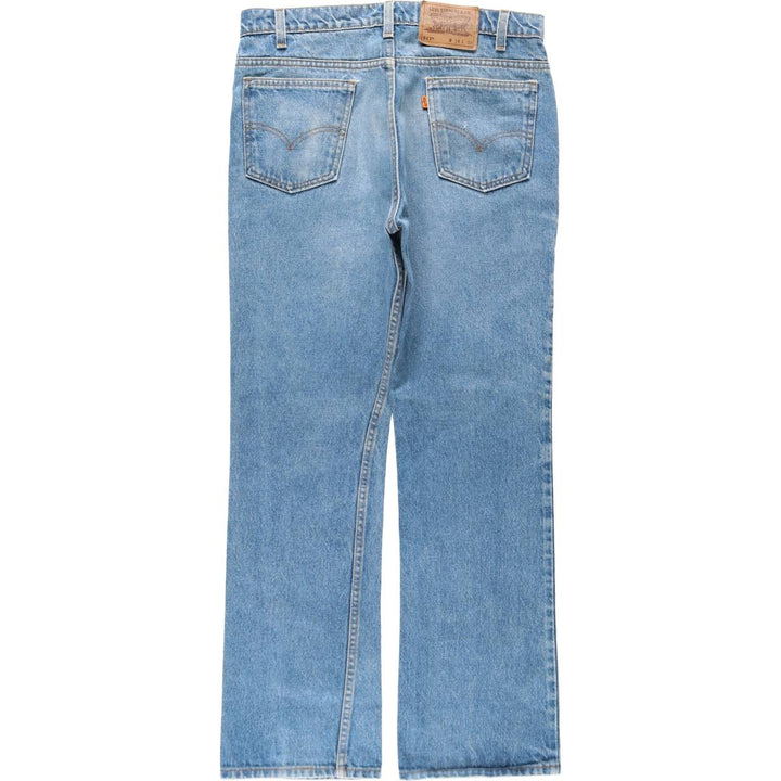 90'S Levi's 20517-0217 Orange Tab Bootcut Denim Pants Made in USA Men's W34 Vintage cotton Blue type light blue Vintage Second Hand