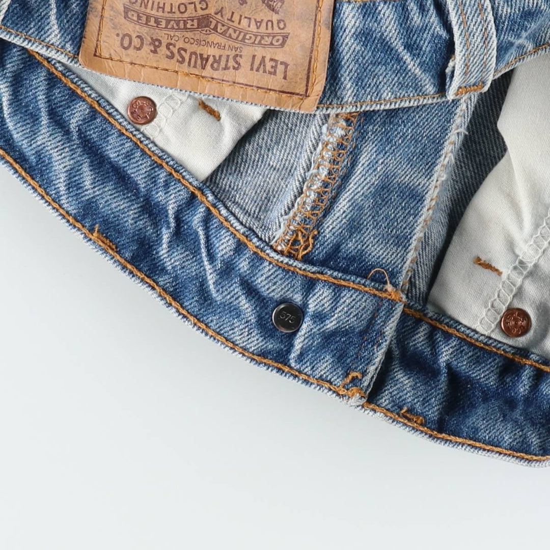 90'S Levi's 20517-0217 Orange Tab Bootcut Denim Pants Made in USA Men's W34 Vintage cotton Blue type light blue Vintage Second Hand