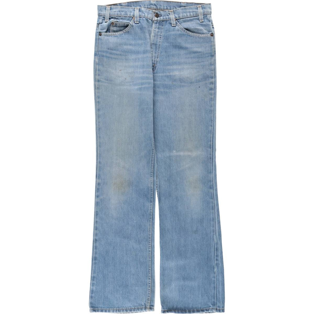 80s-90'S Levi's 40517 0916 Orange Tab Bootcut Denim Pants, Men's Size W34 (approx.), Vintage unclear Blue type light blue Vintage Second Hand